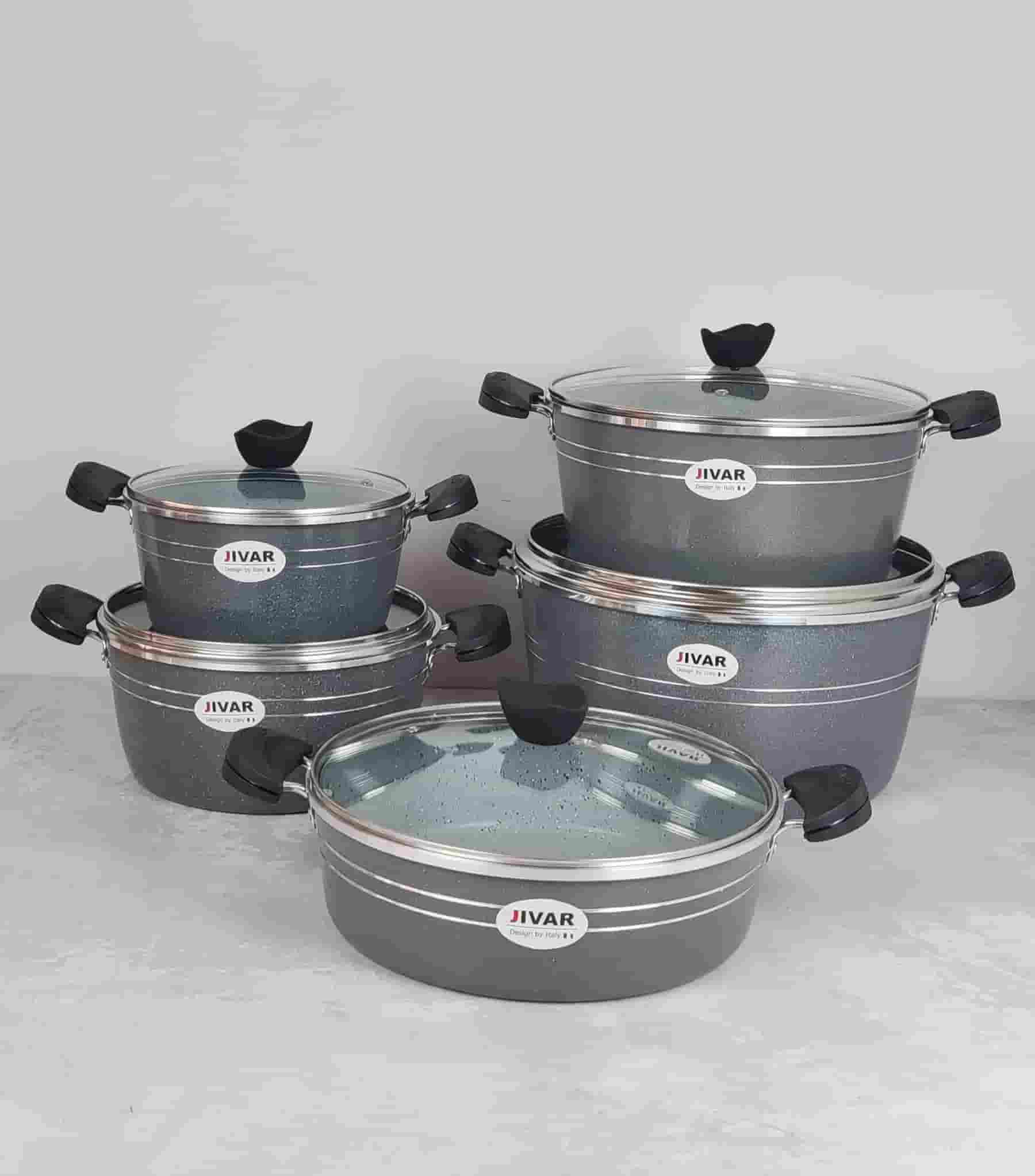 تصویر 2 از فروش ویژه سرویس ظروف تفلون (قابلمه + تابه)